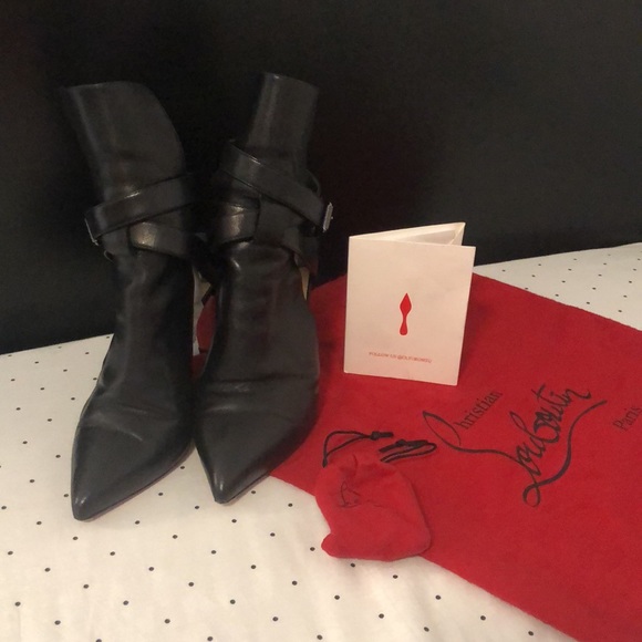 Christian Louboutin Pointipik leather half booties - Picture 3 of 6